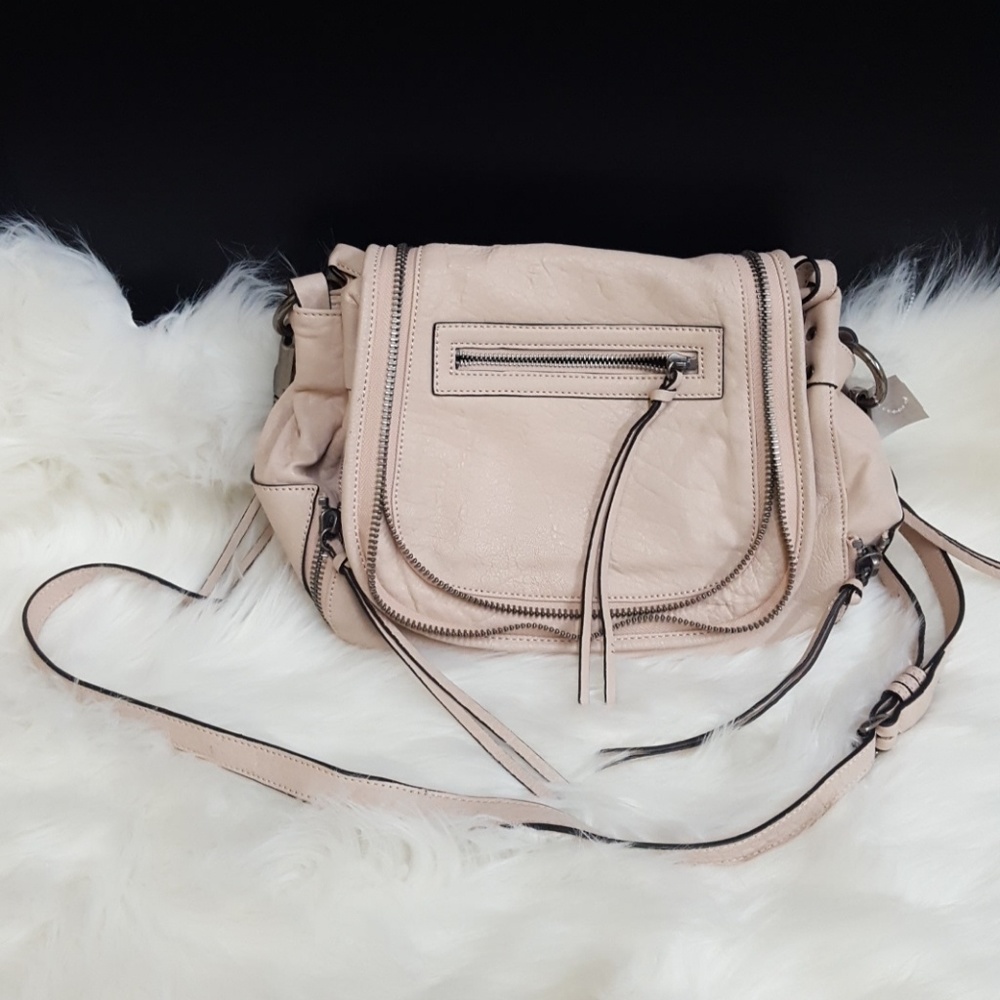 Joelle Hawkins Soft Pink Leather Crossbody Bag