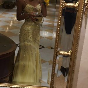 Yellow prom dress