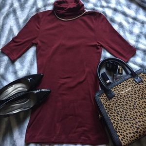 Merona red short sleeved turtleneck