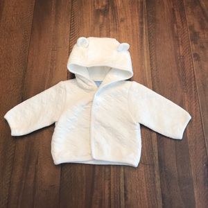 White Lightweight Baby Jacket