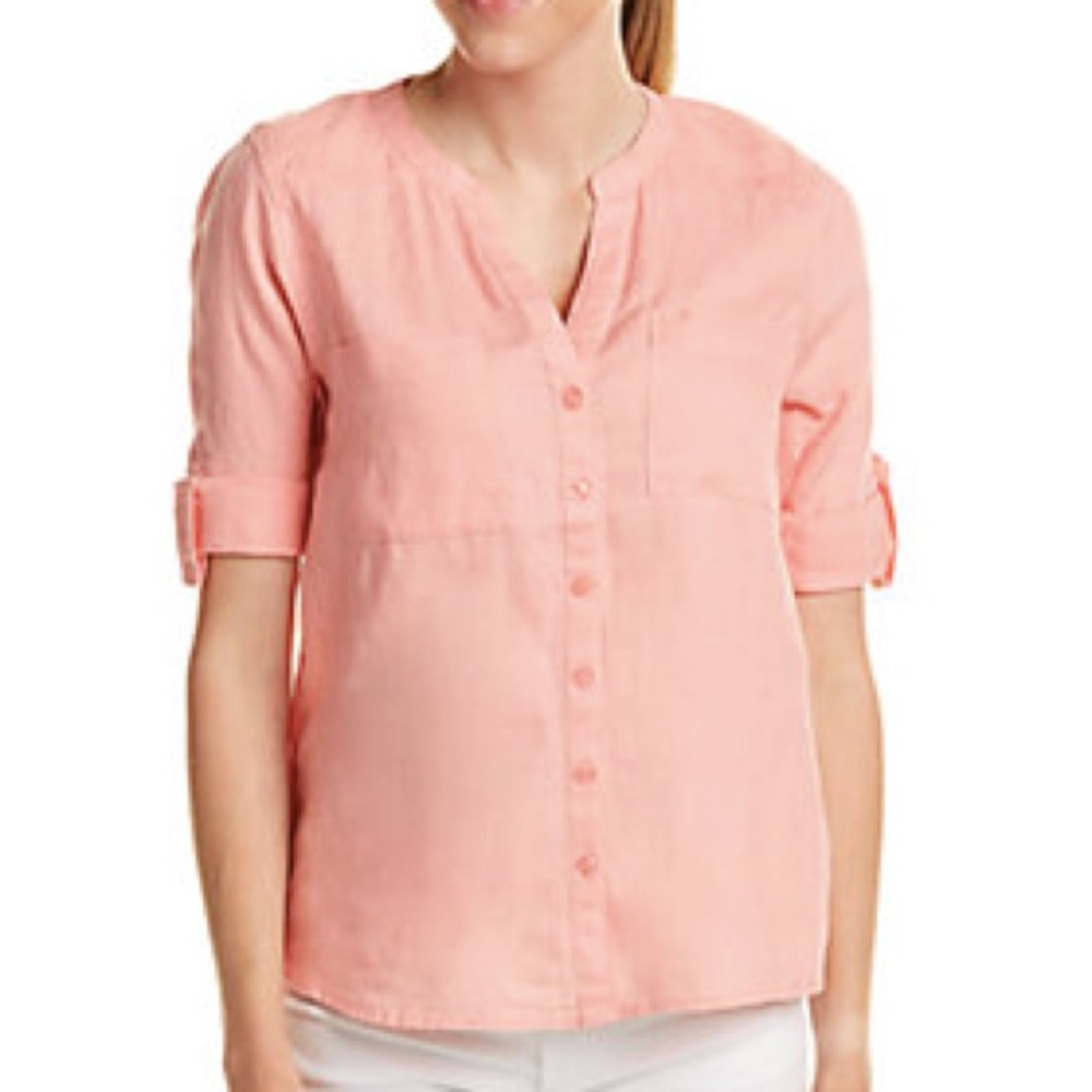 Linen Top with Stitching Detail Available 4 colors