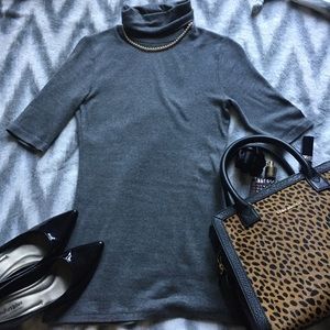 Merona grey short sleeved turtleneck