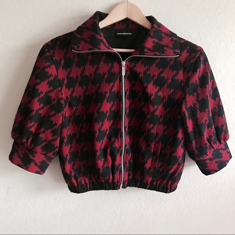Express design studio  cropped jacket 3/4  Sz XS