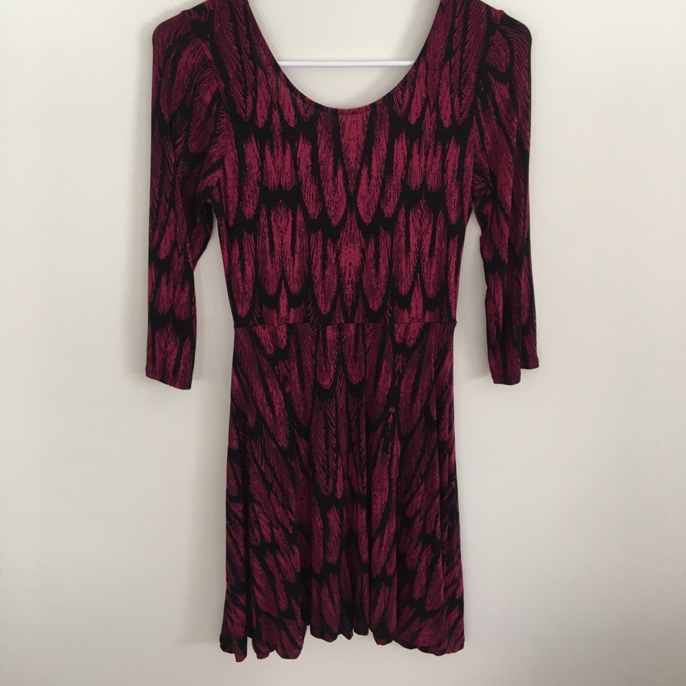 Express Feather Design Dress