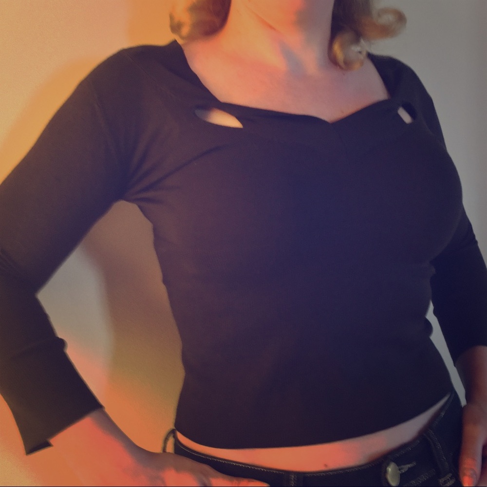 Herve Leger Paris cashmere top