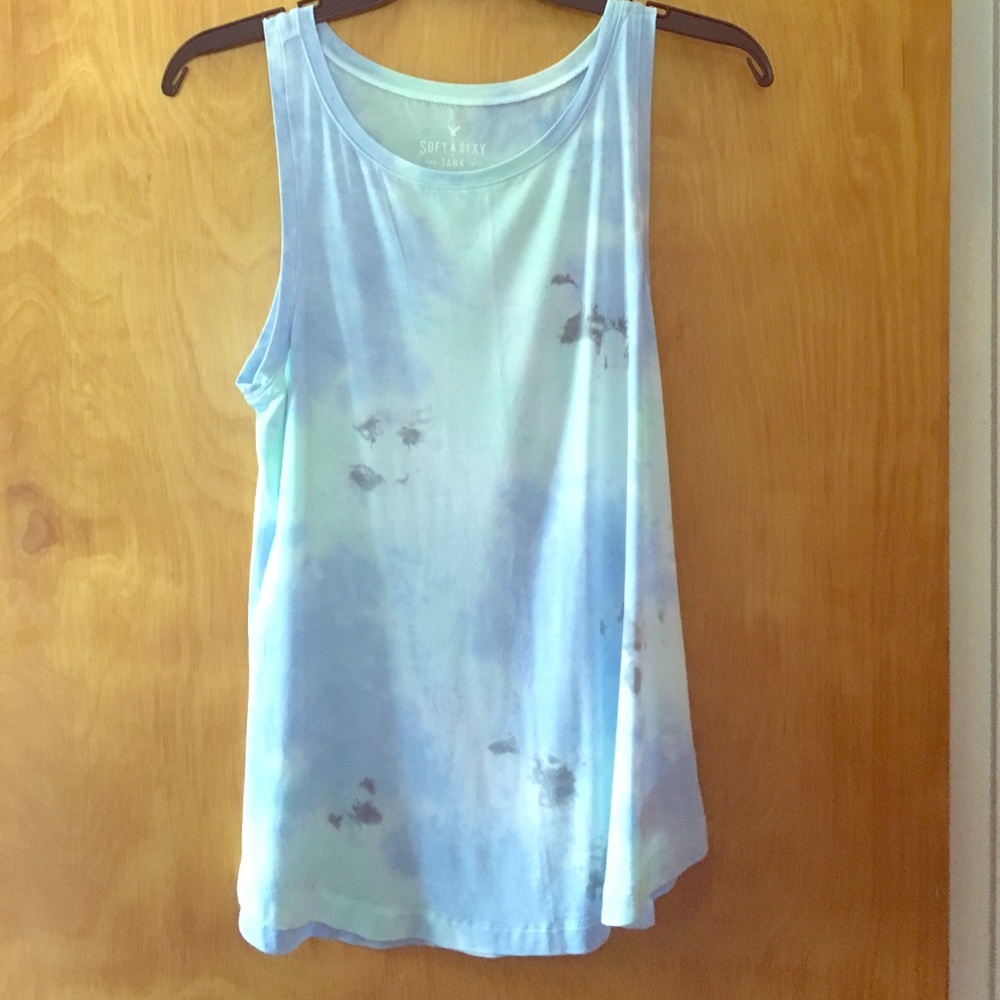 American eagle tie dye tank top