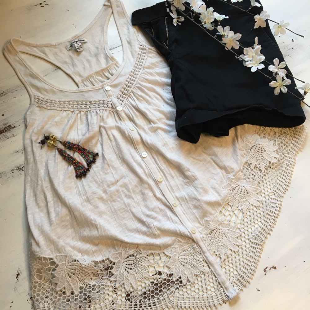 American Eagle White Summer Tank