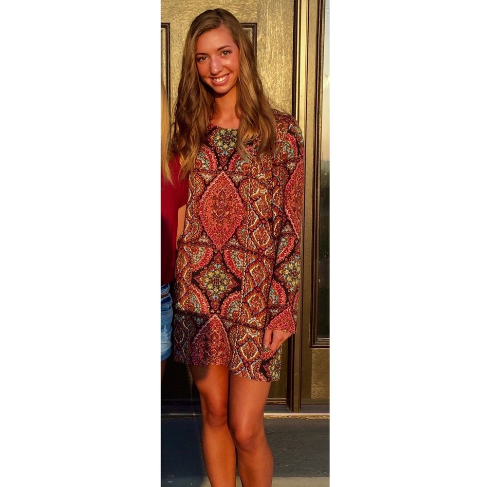 Bohemian Long Sleeve Dress