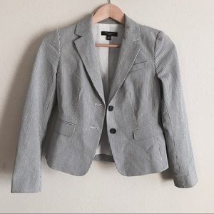 Ann Taylor Striped Blazer 00P
