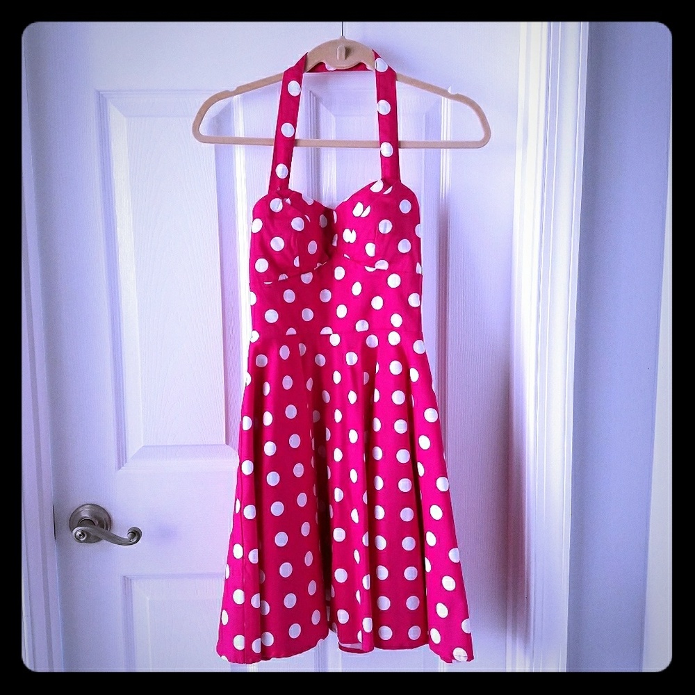 Pin up polka dot dress