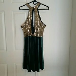 Sequin Skater Dress