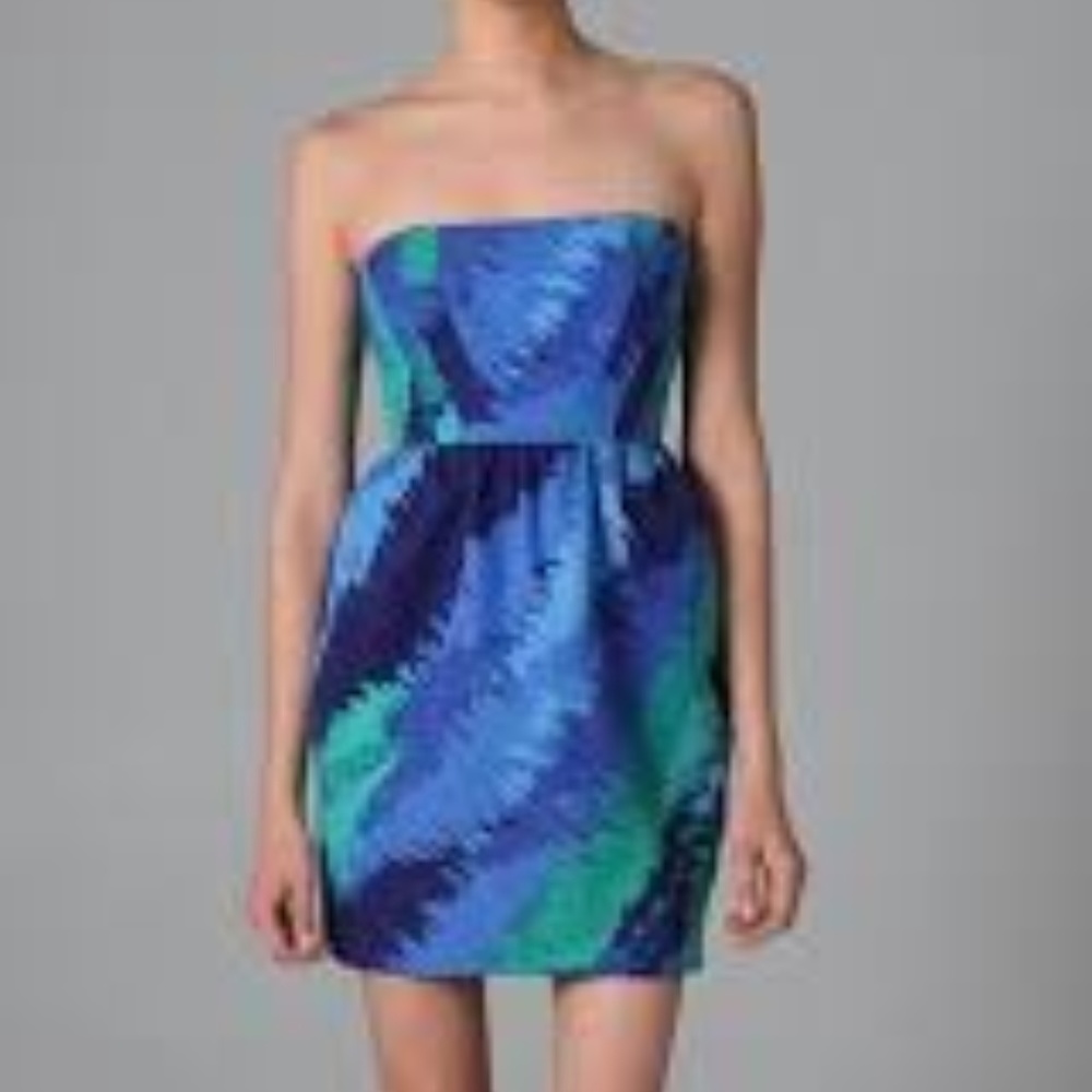 Shoshanna Strapless Tulip Dress 2