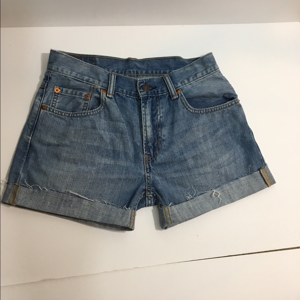 Levi cut off jean shorts 505 14 inch waist