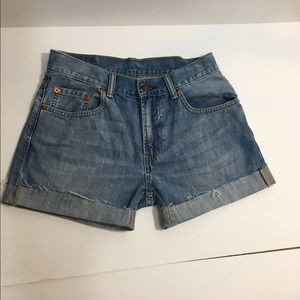 Levi cut off jean shorts 505 14 inch waist