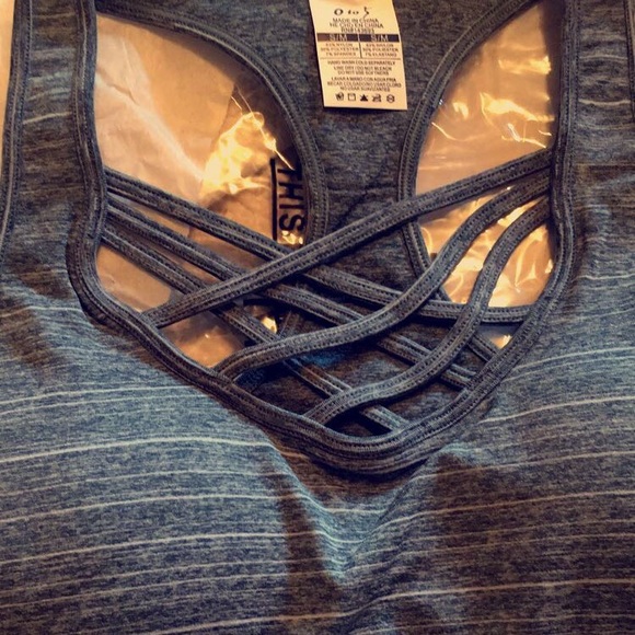 🔥 Racerback Sports Bra grey - Picture 4 of 5