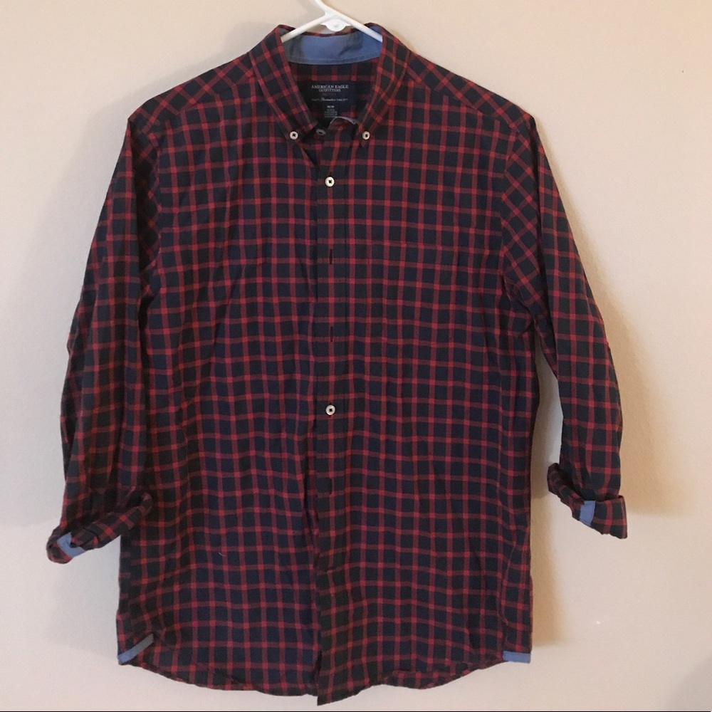 Long sleeve button up prep fit