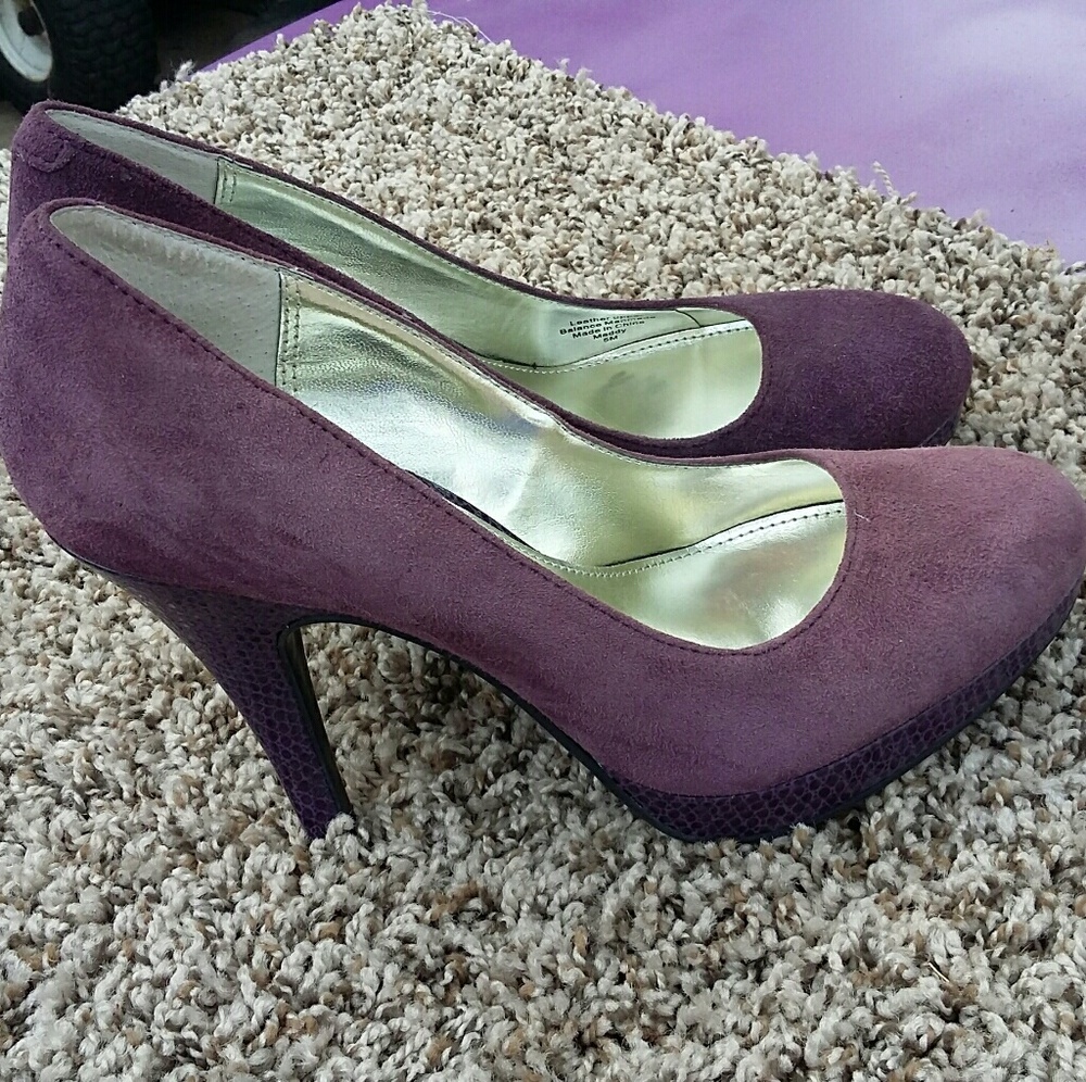 Alfani Suede Mauve Maddy Pumps