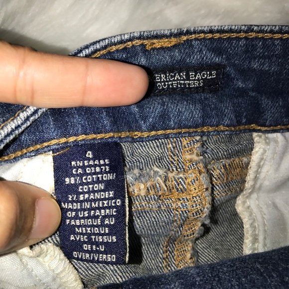 AMERICAN EAGLE OUTFITTERS DENIM MINI SKIRT - Picture 6 of 8