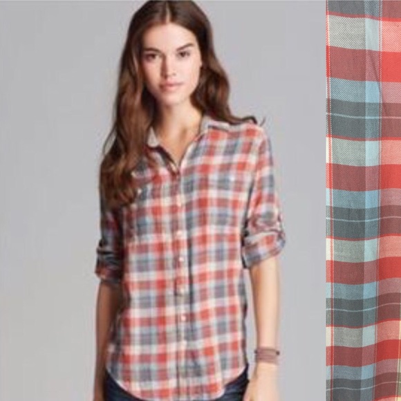 Jachs girlfriend flannel shirt bea Clearance