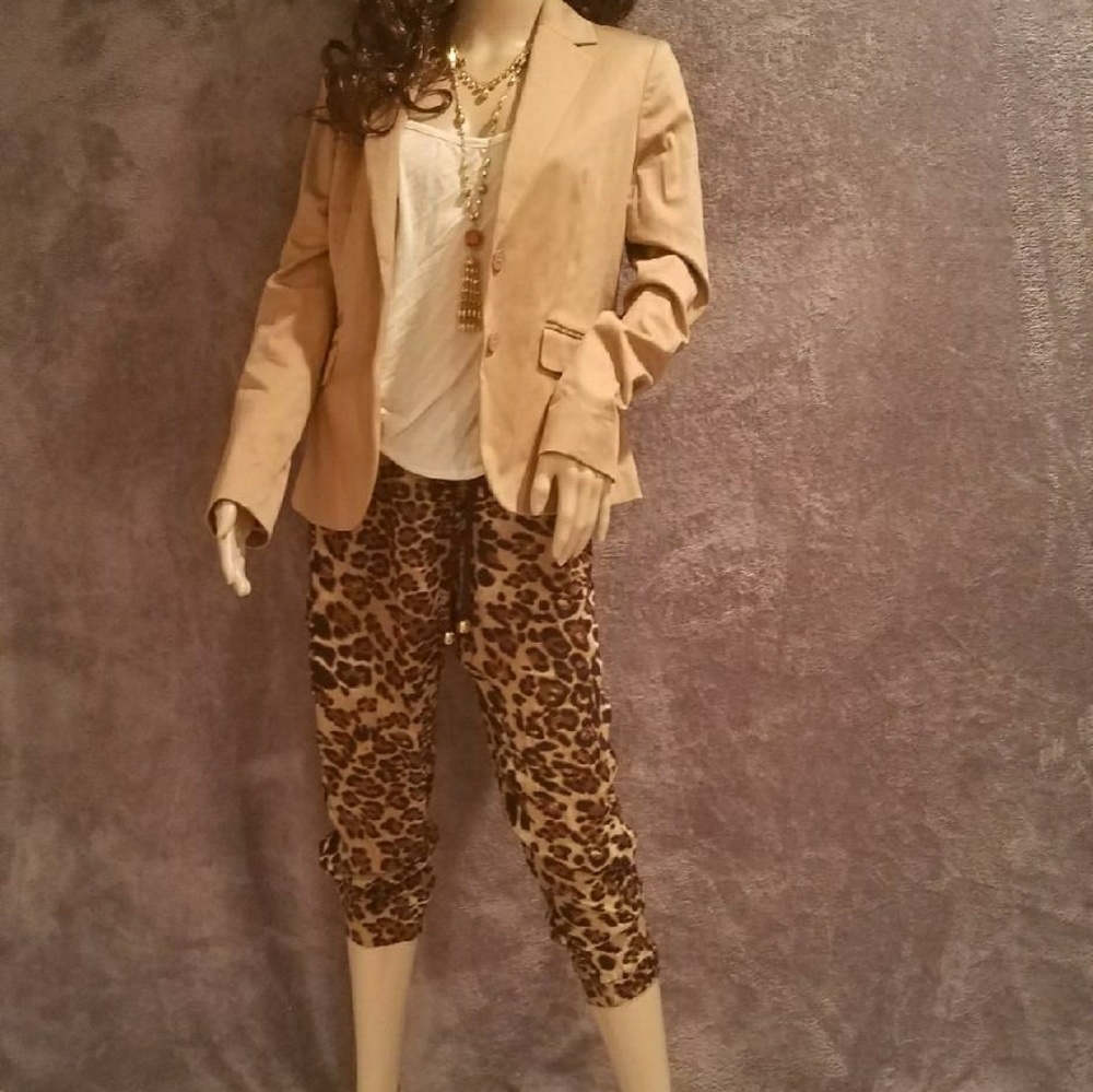 NY Sexy Business Casual Women's Outfit Brown & Leo