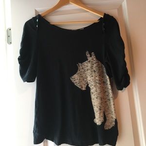 Anthropologie top.  So cute.