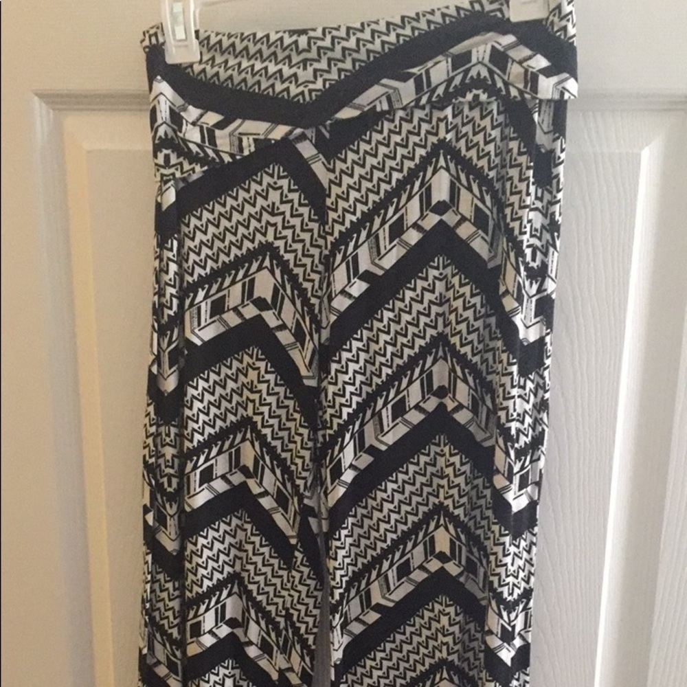 Print flow pants