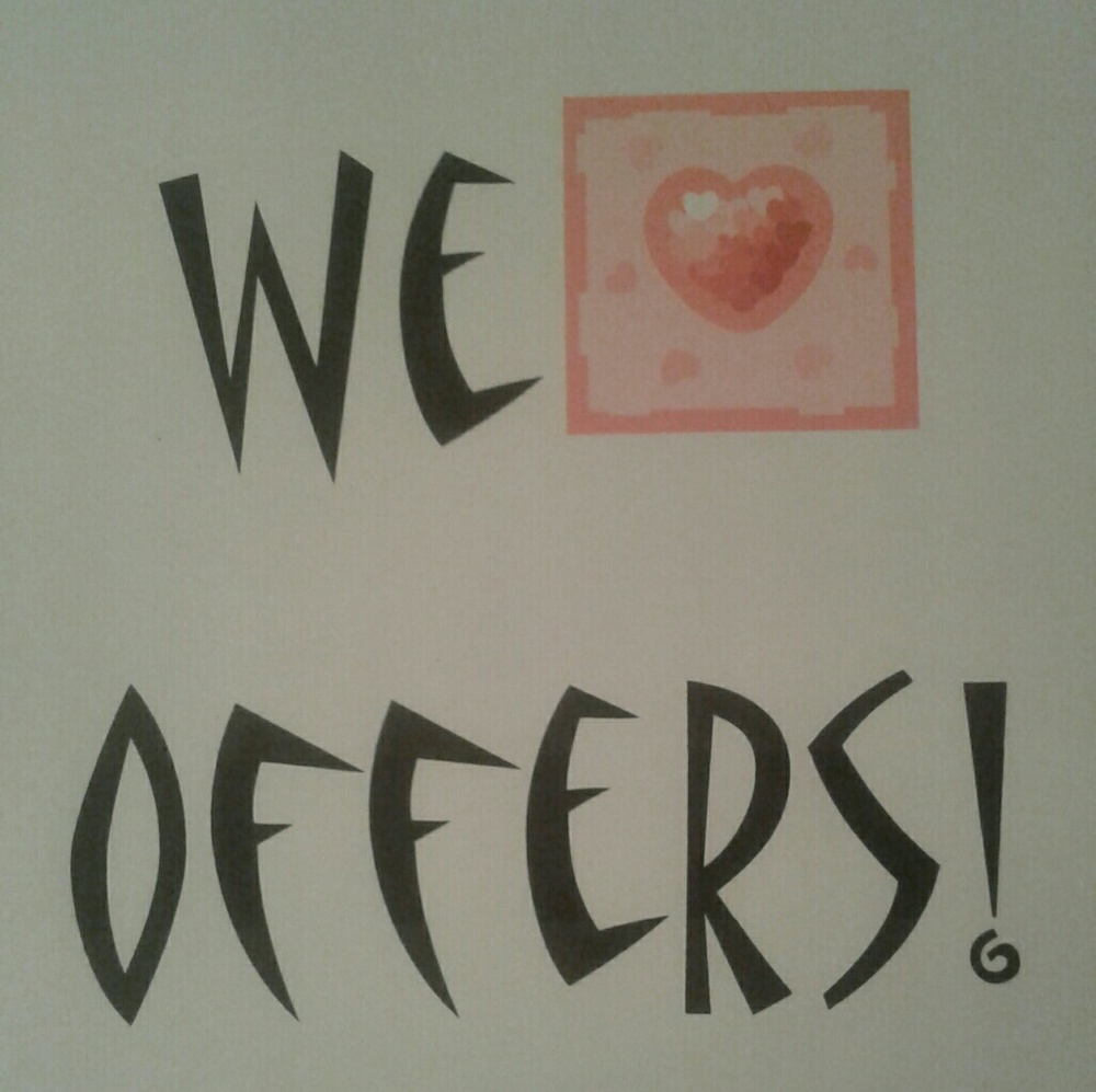Make an offer on anything in our closet