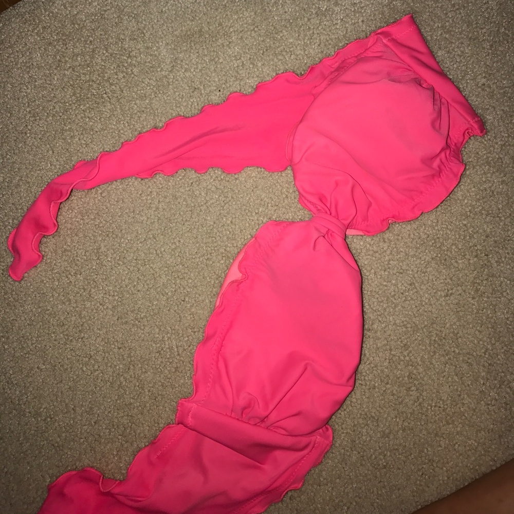 VS Pink Bandeau Swim top- Great condition!