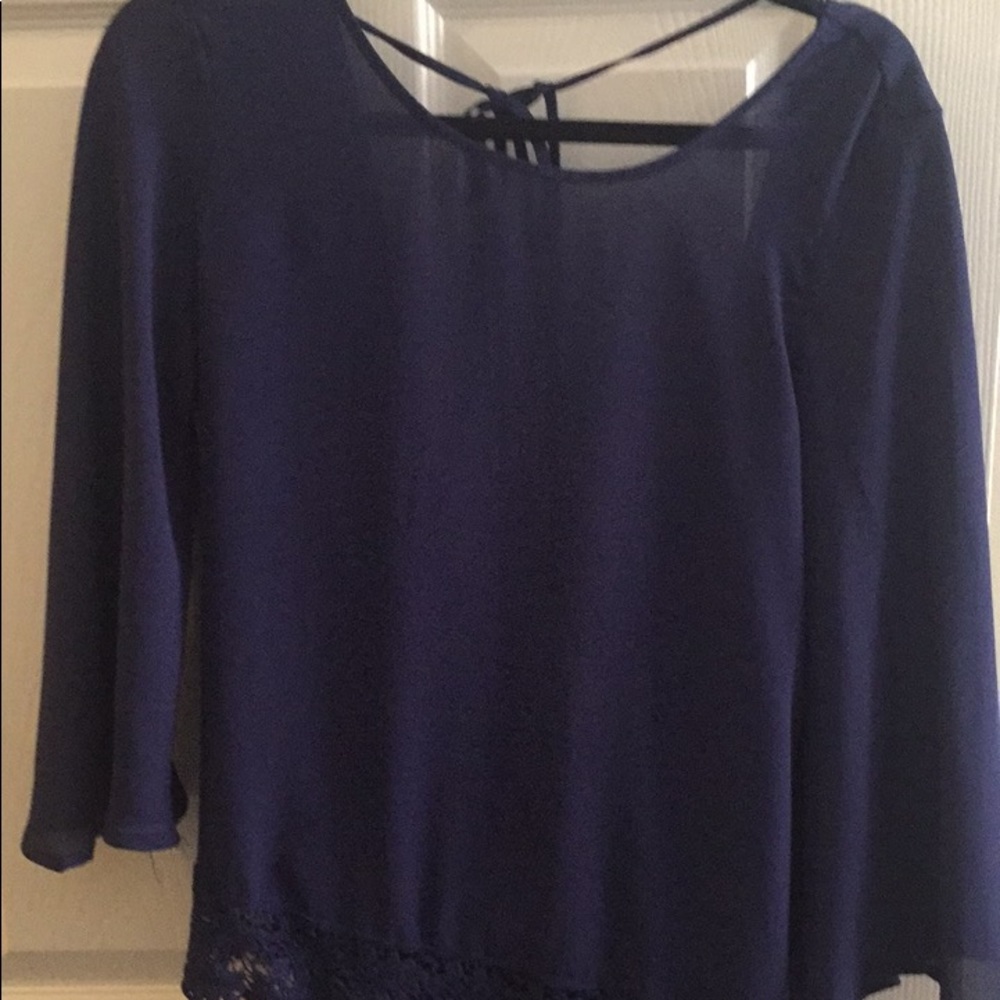 Open back shirt