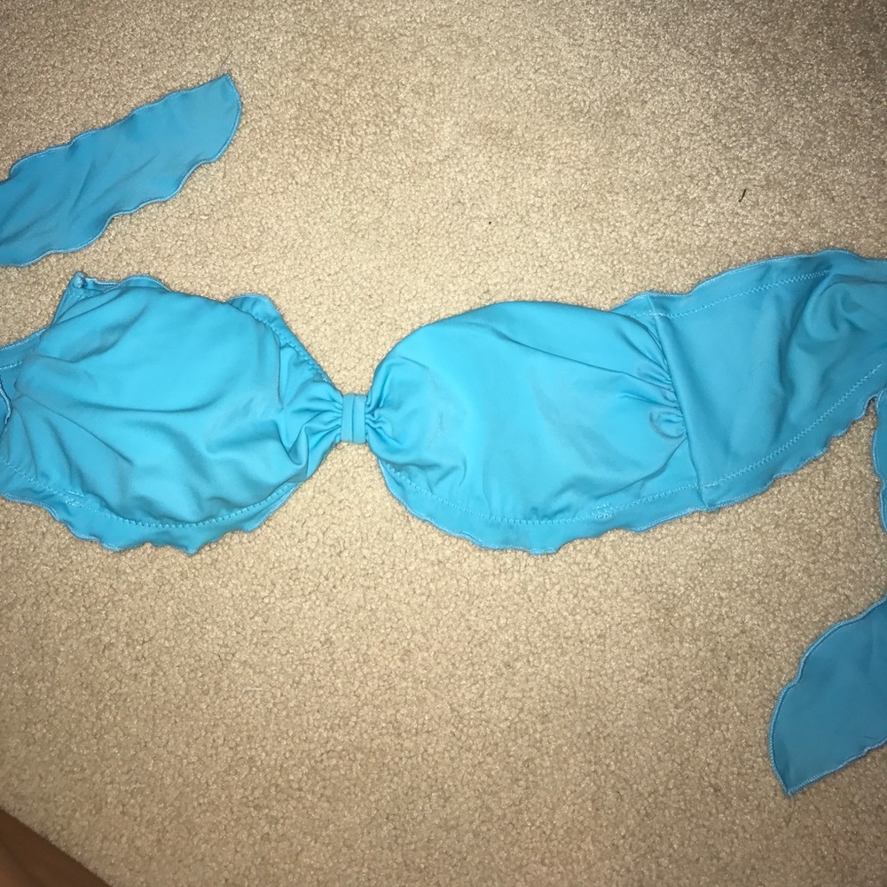 VS Blue Bandeau Swim top