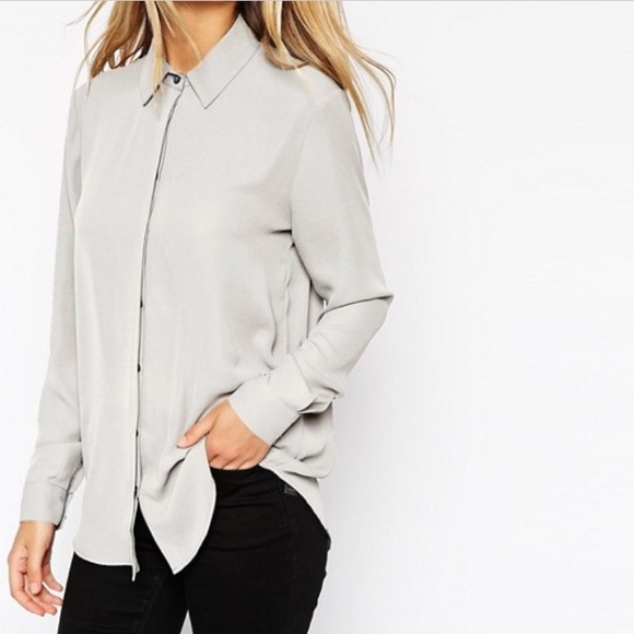 ASOS | Grey blouse | size 14 - Picture 6 of 6