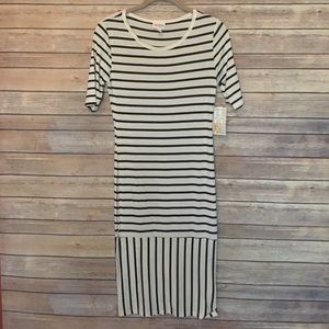 Clearance •NWT LuLaRoe XS Julia dress cream/black