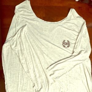 Grey Off the Shoulder Shirt