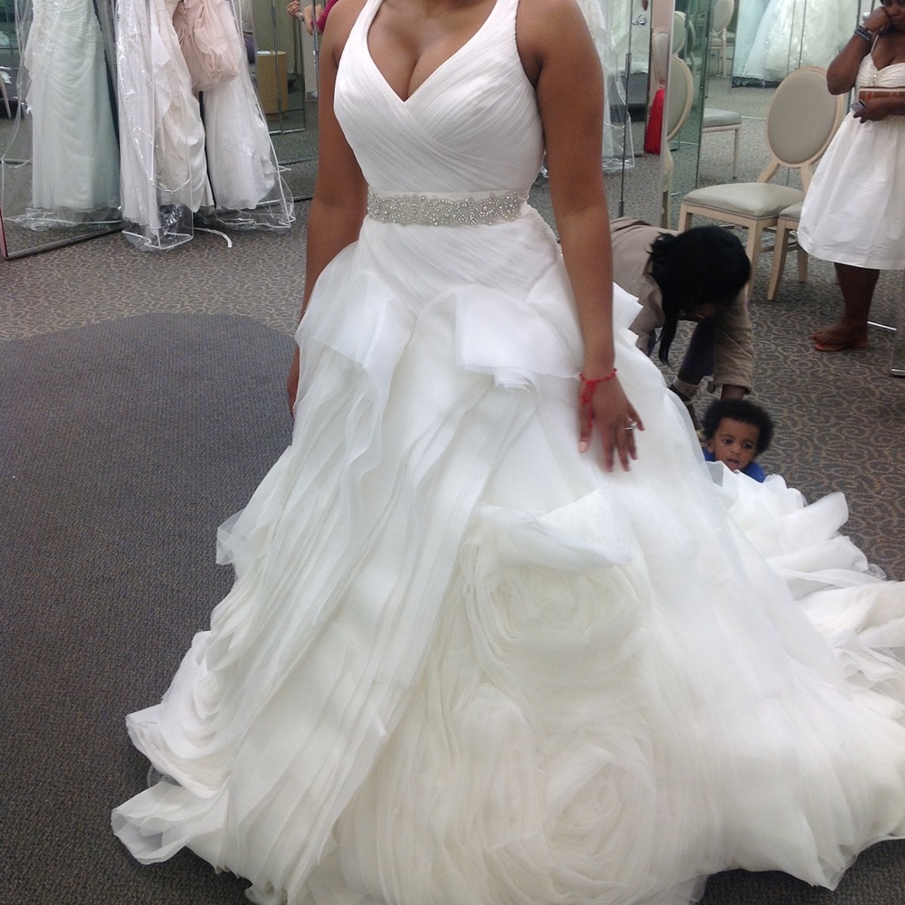 Vera wang wedding dress with original tags.