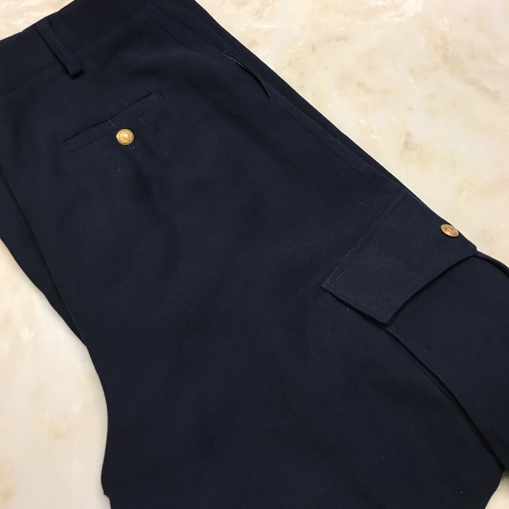 Ralph Lauren Navy Wool Cargo Dress Pants size 6