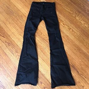 Black Flying Monkey Flare Jeans
