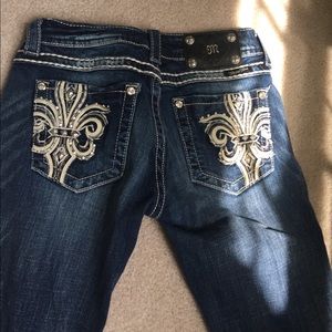 Miss Me boot cut jeans, sz 27