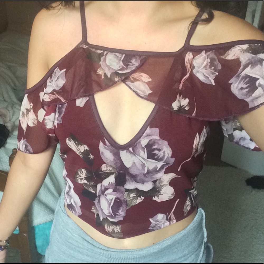 Charlotte Russe Off the Shoulder Top