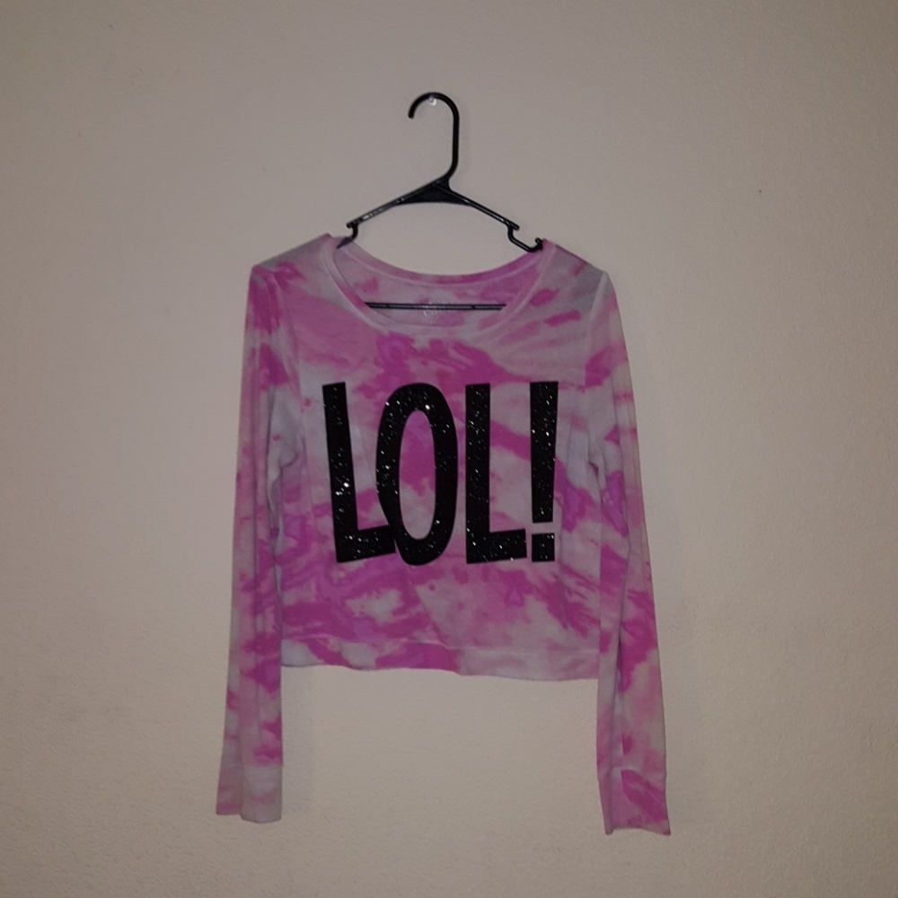 Justice tye dye graphic sweater