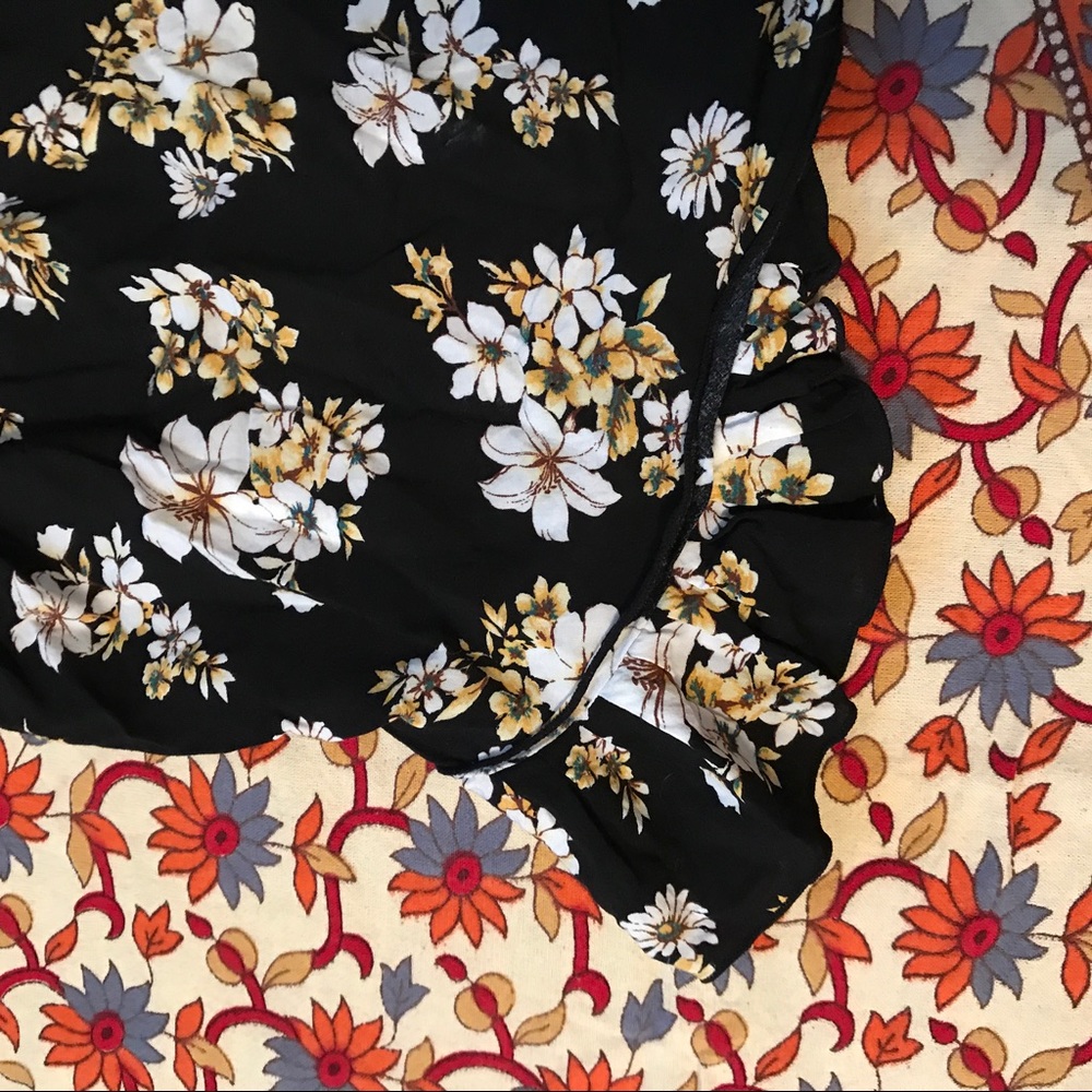 floral flowy shorts