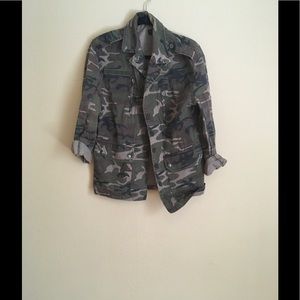 Top shop army fatigue jacket.