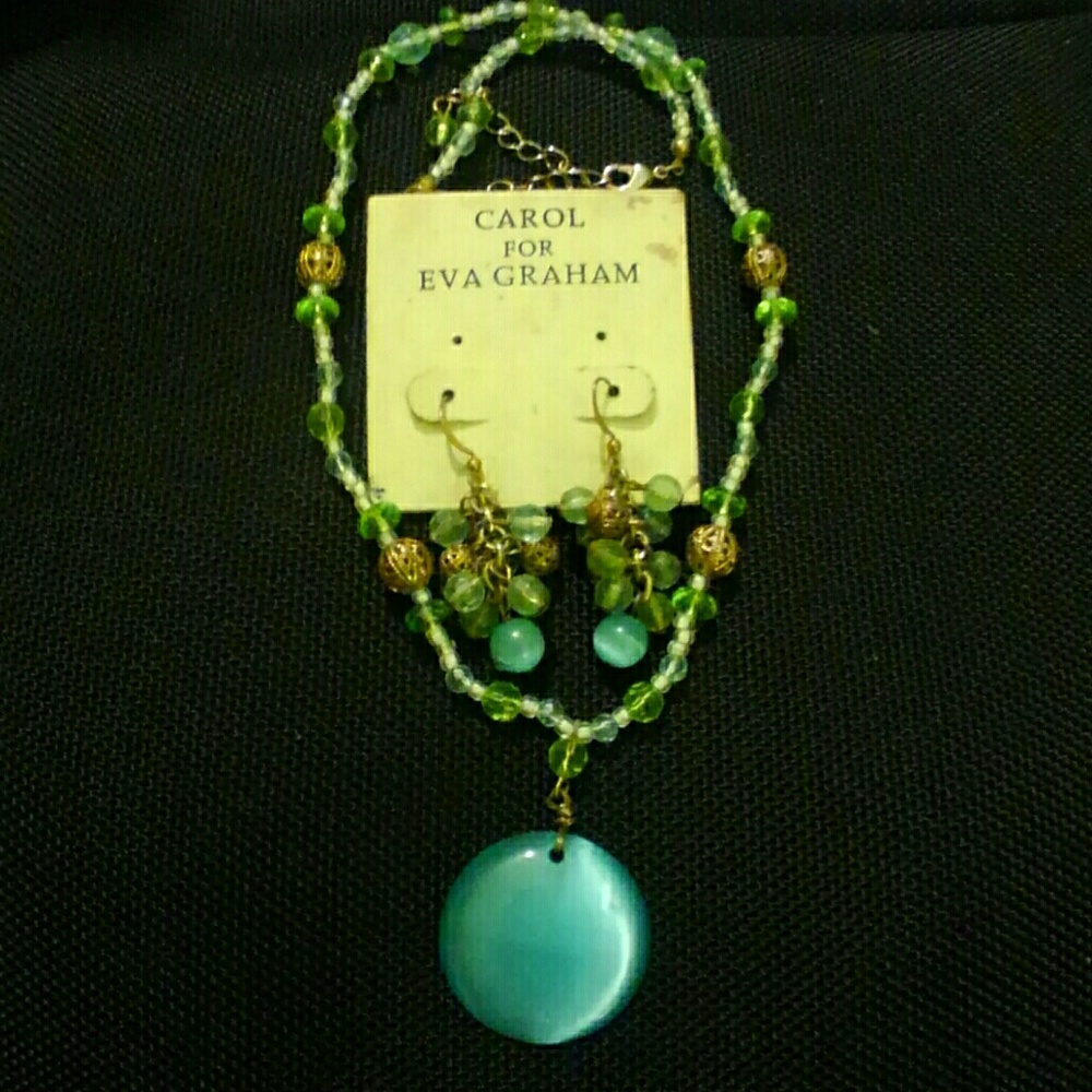 Necklace and earrings