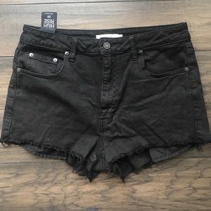 Talula black jean shorts