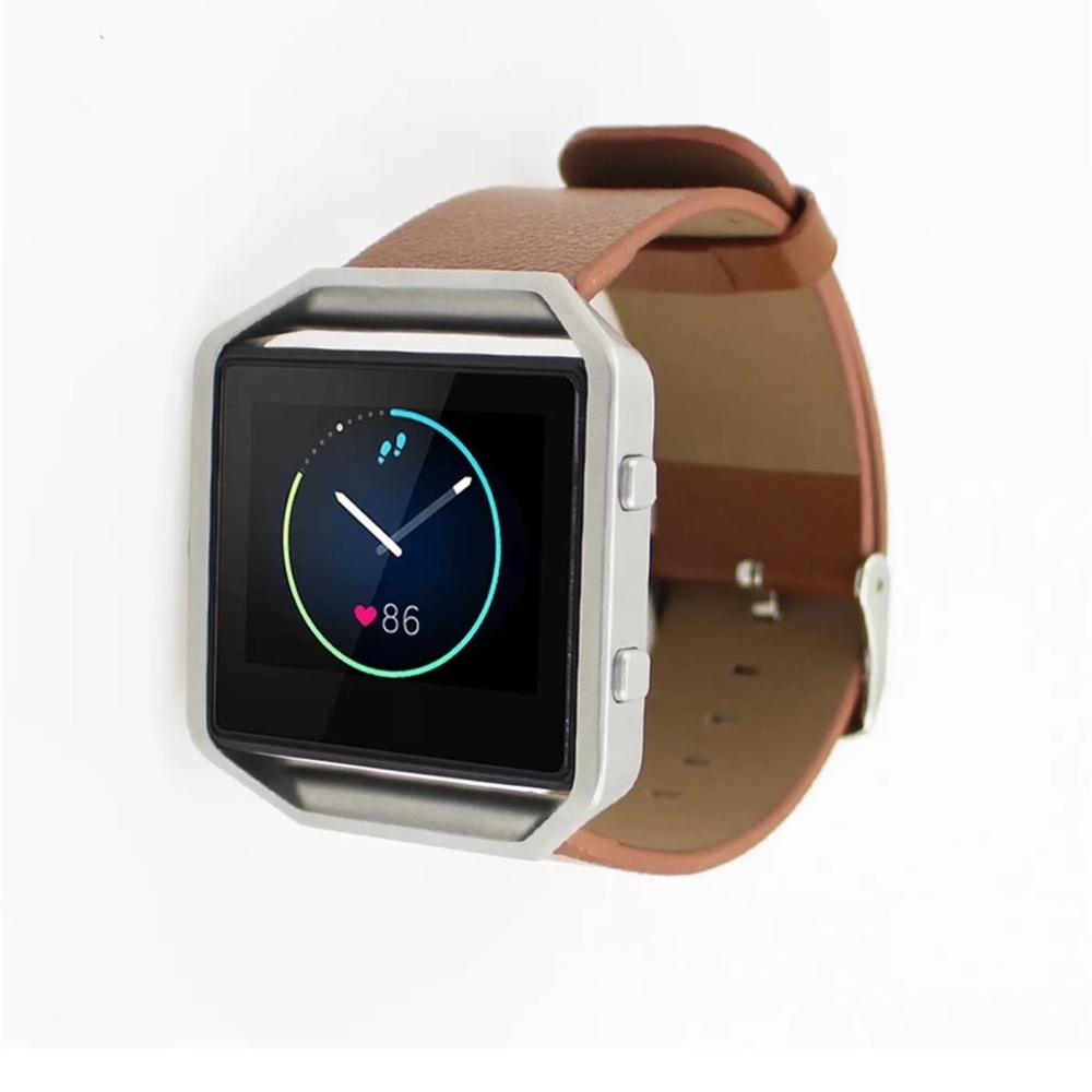 brown leather fitbit blaze BAND