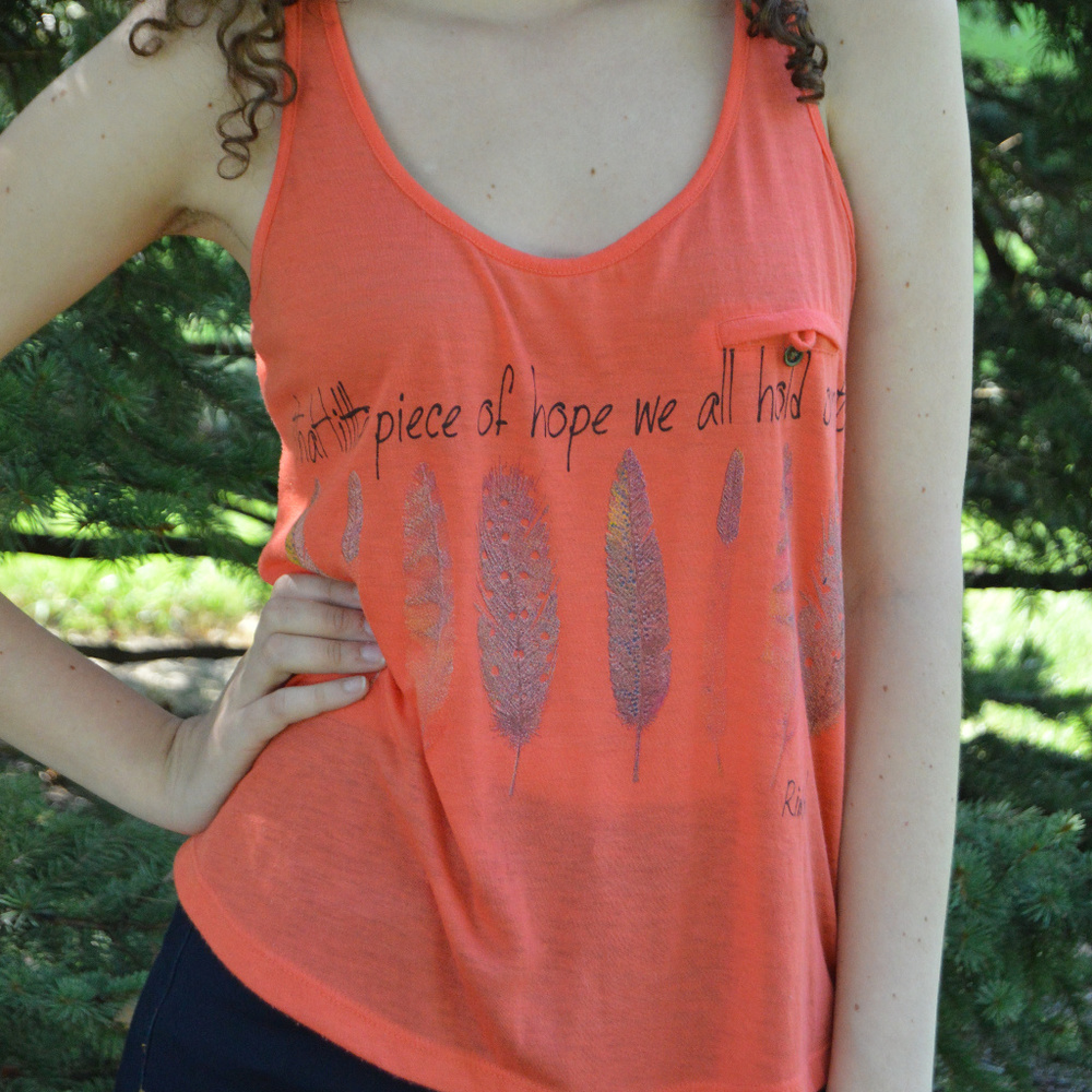 🔥SALE🔥🎉 HP 🎉 Salmon Printed Top