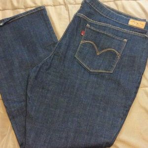Levi's Women's Plus Bootcut Jeans Dark Wash