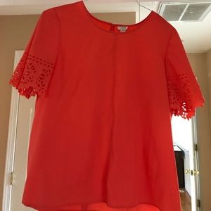 J Crew Top! Bright orange!  Never been worn!