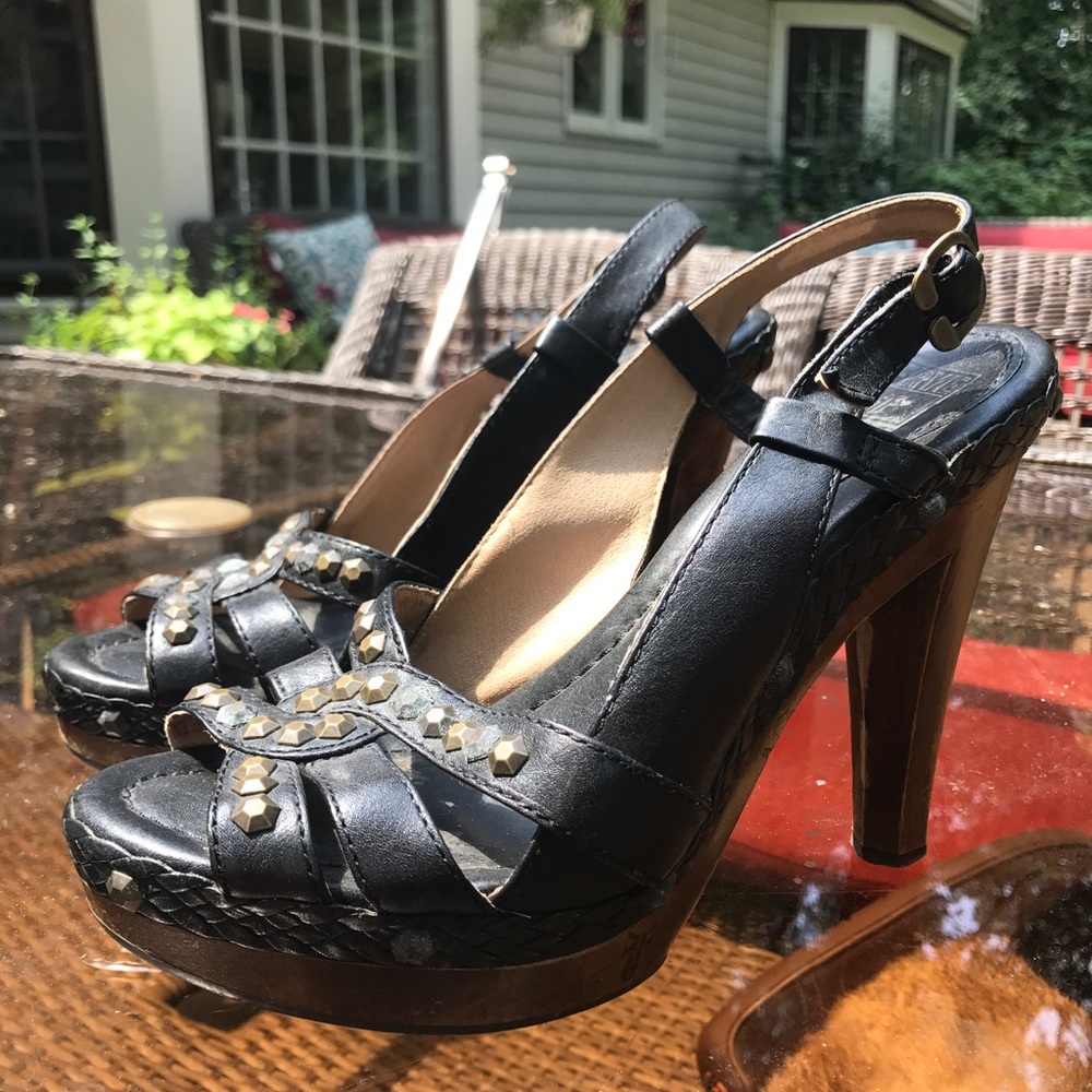 Frye Dara honeycomb sling back heels