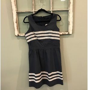 Striped polka dot dress