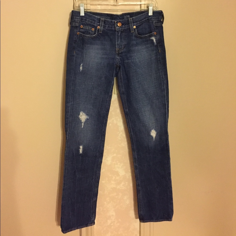 J. Crew distressed Vintage Matchstick jeans 27s